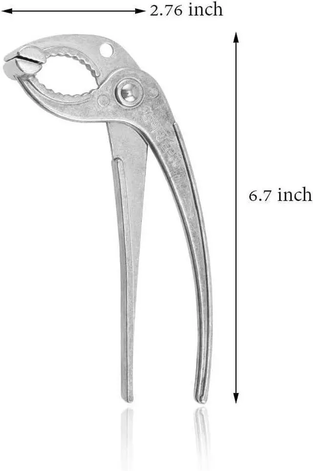 Alt view image 2 of 7 - MagiDeal Aluminum Tongs, Holder For Korean Stone Ceramic Bibimbap Bowl(Dolsot,Ddukbaegi), Sizzling Hot Pot 6-2/3 Inch