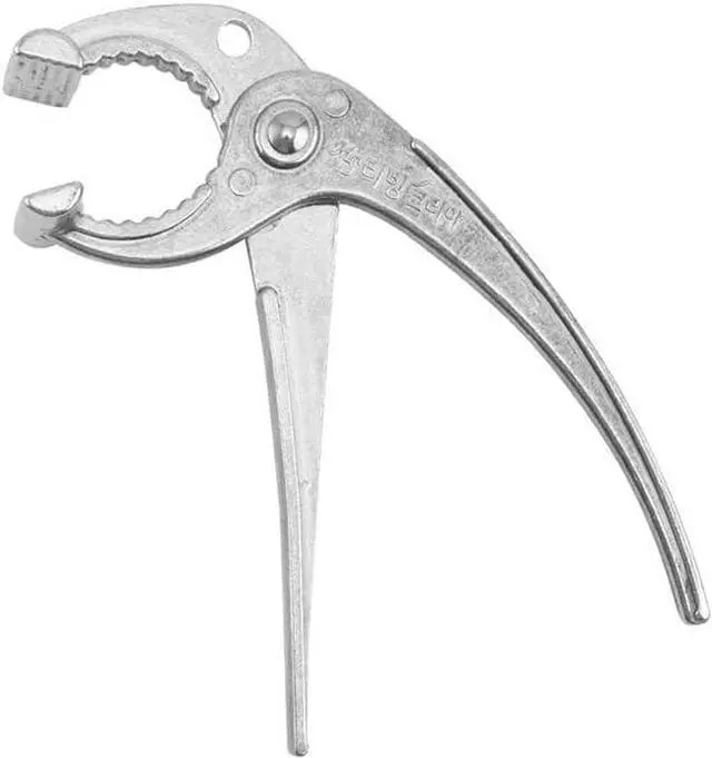 Alt view image 3 of 7 - MagiDeal Aluminum Tongs, Holder For Korean Stone Ceramic Bibimbap Bowl(Dolsot,Ddukbaegi), Sizzling Hot Pot 6-2/3 Inch