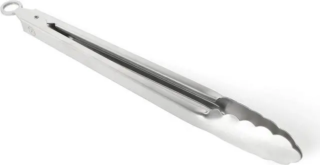 Alt view image 5 of 5 - Martha Stewart Richburn 12-Inch Stainless Steel Kitchen Tongs Durable, Heat-Resistant Cooking and Serving Tool