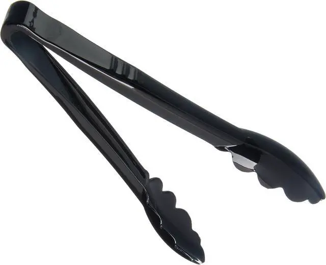 Alt view image 2 of 7 - Carlisle FoodService Products 470903 Carly Salad Tong, 9" Utility Tong, Black, 1 Pack