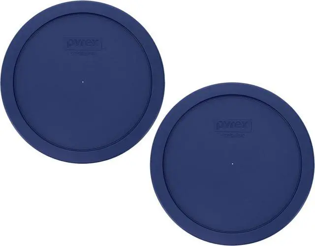 Main image of Pyrex 7402-PC (6/7-Cup) Blue Food Storage Lid (2 Pack) - Made in USA