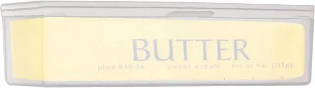 Main image of Home-X Single Stick Butter Container - Form Fitting Butter Dish Designed to Hold 1/4 lb of Butter, BPA-free Butter Dish with Lid, Durable Butter Keeper for Home Kitchen Décor