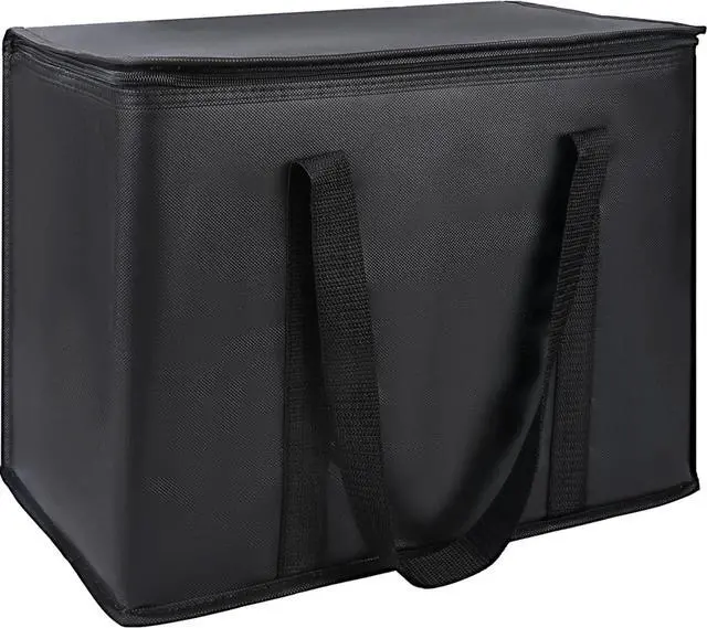 Main image of 1-Pack Insulated Reusable Grocery Shopping Bags, X-Large, Black