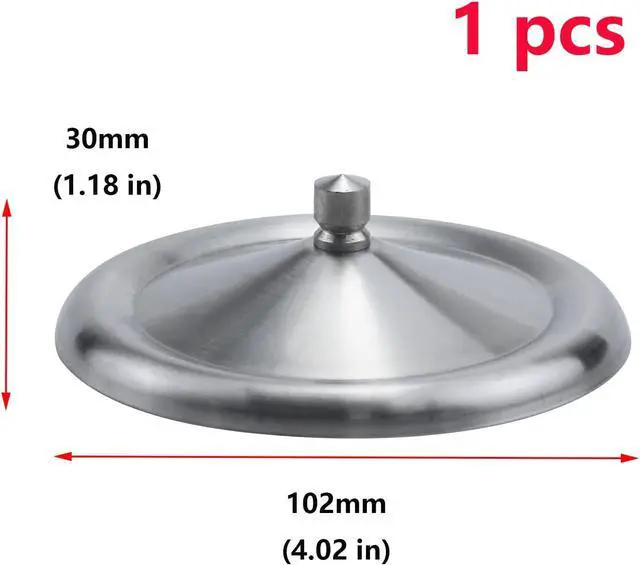Alt view image 3 of 7 - Antrader Stainless Steel Round Cup Lid,Fit for Cup of 3.6"-3.7" in Diameter