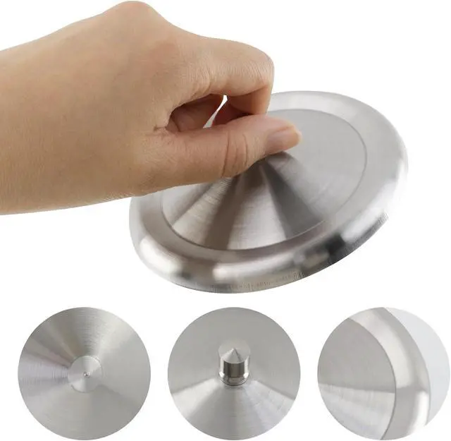 Alt view image 4 of 7 - Antrader Stainless Steel Round Cup Lid,Fit for Cup of 3.6"-3.7" in Diameter