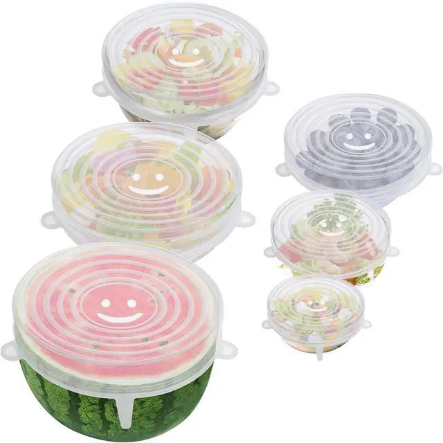 Main image of 6PCS Silicone Stretch Lids, Six Sizes of Bowl Cover