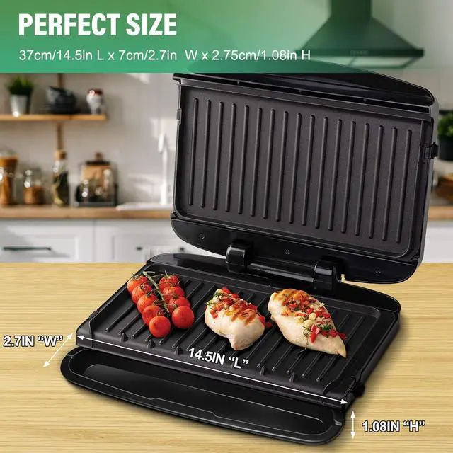 Alt view image 2 of 7 - Replacement Drip Tray Pan Grease Catcher for George Foreman 14.5"Easy to Clean Grill Grease Tray Tray for George Foreman Grill Parts