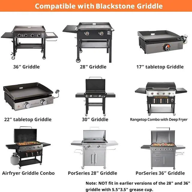 Alt view image 5 of 7 - Grease Cup Liners for Blackstone Griddles, Rear Tray, 20 Pack
