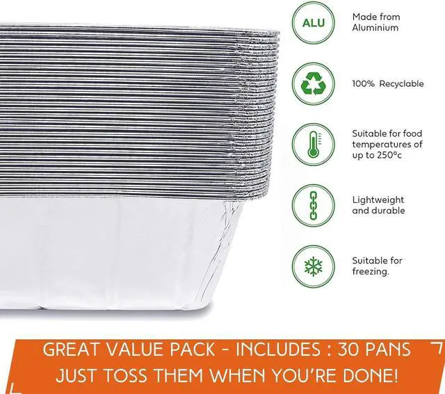 Alt view image 4 of 7 - Findful 30-Pack Drip Pans Liners Compatible for Blackstone Griddle Accessories, Aluminum Foil Pan Disposable for 17" 22" 28" 36" Blackstone Griddle Drip Tray Holder Grill Rear Grease Catcher Cup
