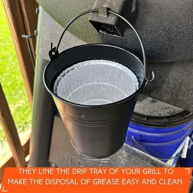 Alt view image 5 of 7 - Findful 30 Pack BAC407 Grease Bucket Liner Compatible for Traeger Pro Series 575/780, 22/34 Series, Ironwood 650/885 Grills, Grill Accessories Drip Tray