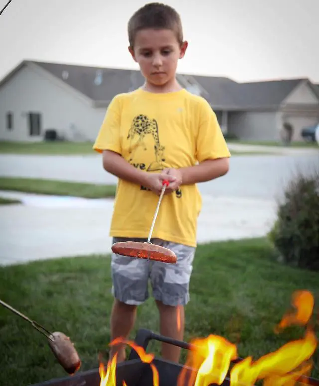 Alt view image 7 of 7 - MalloMe Smores Sticks for Fire Pit Long - Marshmallow Roasting Sticks Smores Kit - Smore Skewers Hot Dog Fork Campfire Cooking Equipment, Camping Essentials S'mores Gear Outdoor Accessories 32" 5 Pack