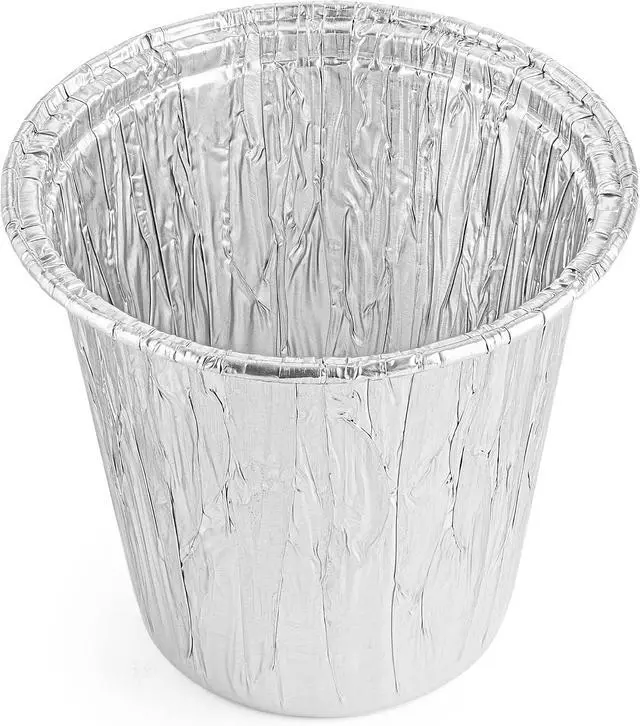 Alt view image 2 of 6 - TYH Supplies 5 Pack Mini Grease Bucket Liners | Compatible with Traeger Ranger, Scout, PTG Grills BAC459 | Disposable Aluminum Grease Cup Liners | 3.9 x 4.37 Inch