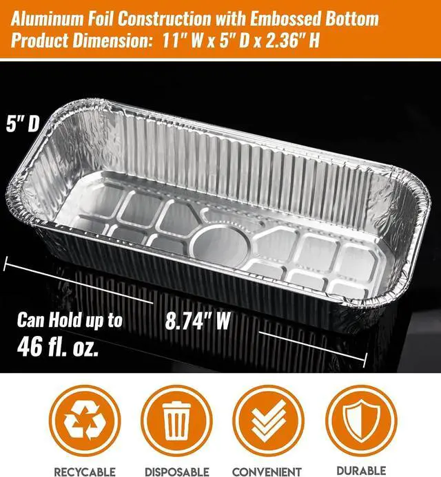 Alt view image 4 of 6 - NUPICK 15 Pack Drip Pan Compatible for Weber SmokeFire EX4 / EX6 / EPX6