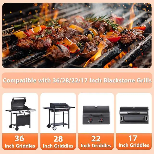Alt view image 3 of 7 - ARTSHU Silicone Grease Cup Liners for Black-Stone 36 28 22 17 Inch Griddle