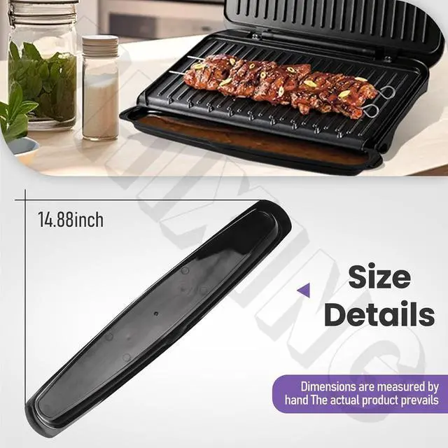 Alt view image 2 of 7 - 14.5" Grill Oil Grease Catcher Drip Tray Pan for George & Most Grills