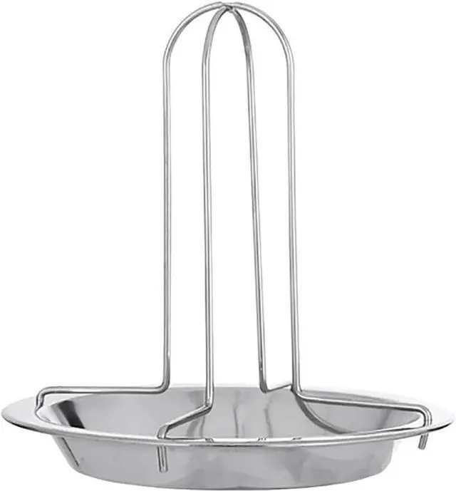 Main image of Stainless Steel Chicken Roaster Rack - Detachable Barbecue Grill Stand for Outdoor & Garden Cooking Grilling Cookware(17x16.5cm, Silver)