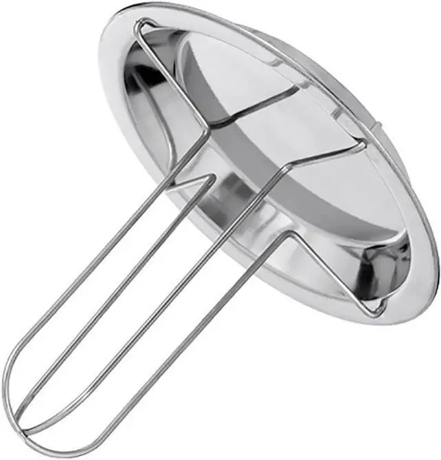 Alt view image 3 of 7 - Stainless Steel Chicken Roaster Rack - Detachable Barbecue Grill Stand for Outdoor & Garden Cooking Grilling Cookware(17x16.5cm, Silver)