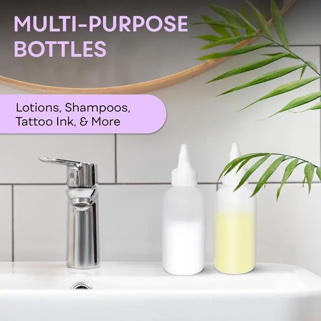 Alt view image 4 of 7 - BRIGHTFROM Twist Top Applicator Bottles, Squeeze 4 OZ Empty Plastic Bottles, Refillable, Open/Close Nozzle - Multi Purpose (Pack of 2)