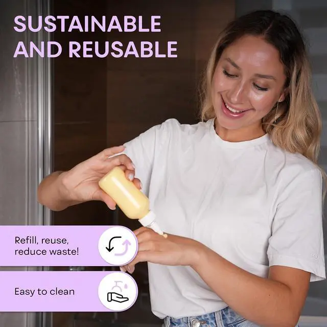 Alt view image 7 of 7 - BRIGHTFROM Twist Top Applicator Bottles, Squeeze 4 OZ Empty Plastic Bottles, Refillable, Open/Close Nozzle - Multi Purpose (Pack of 2)