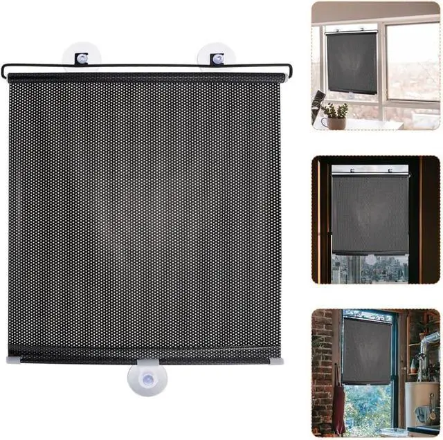 Alt view image 4 of 7 - Hemoton Blackout Roller Blinds with Suction Cups 49.21X15.74In