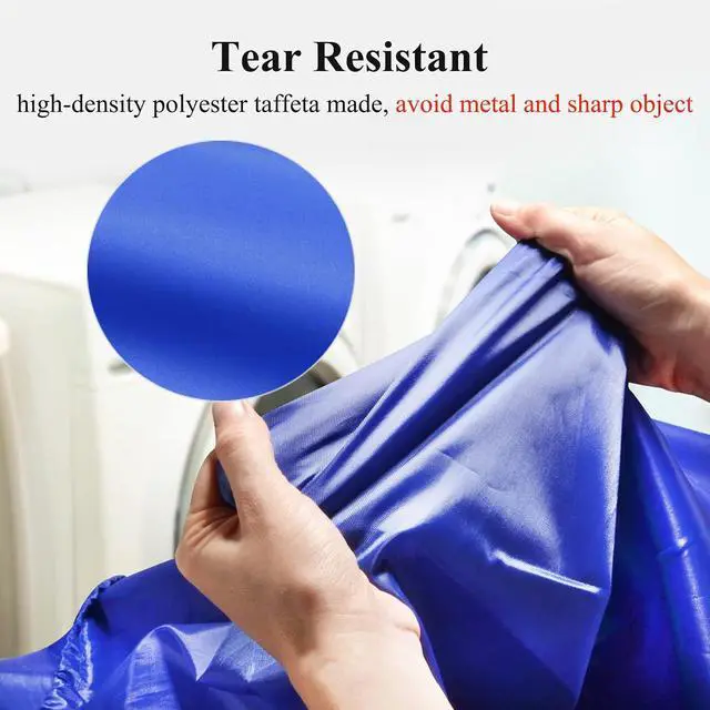Alt view image 3 of 7 - OTraki 28x45 inch Extra Large Laundry Bag 2 Pack Drawstring Laundry Hamper Bag Heavy Duty Dirty Clothes Bag Washable Organizer Storage for Camp Drying Do Not Exceed 176 Blue
