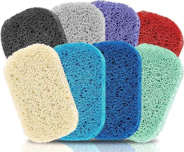 Main image of 8Pcs Soap Saver Pad, Soap Savers for Bar Soap Bathroom Soap Dishes Self Draining Pads for Soap Lift Dish, Soap Holders for Bathroom (8 Colors)