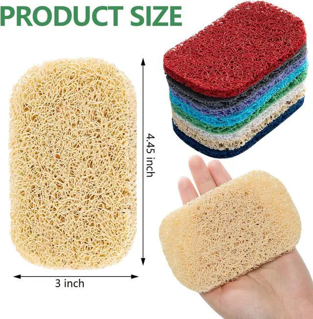 Alt view image 2 of 7 - 8Pcs Soap Saver Pad, Soap Savers for Bar Soap Bathroom Soap Dishes Self Draining Pads for Soap Lift Dish, Soap Holders for Bathroom (8 Colors)
