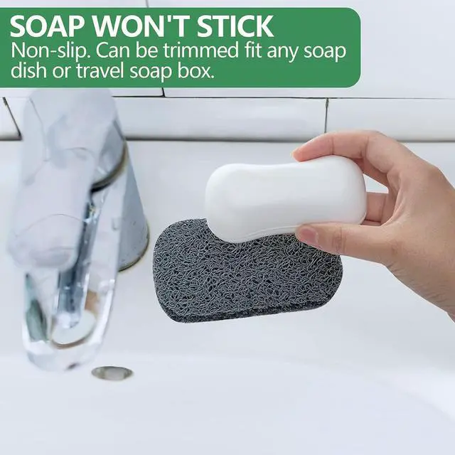 Alt view image 4 of 7 - 8Pcs Soap Saver Pad, Soap Savers for Bar Soap Bathroom Soap Dishes Self Draining Pads for Soap Lift Dish, Soap Holders for Bathroom (8 Colors)