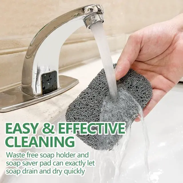 Alt view image 5 of 7 - 8Pcs Soap Saver Pad, Soap Savers for Bar Soap Bathroom Soap Dishes Self Draining Pads for Soap Lift Dish, Soap Holders for Bathroom (8 Colors)
