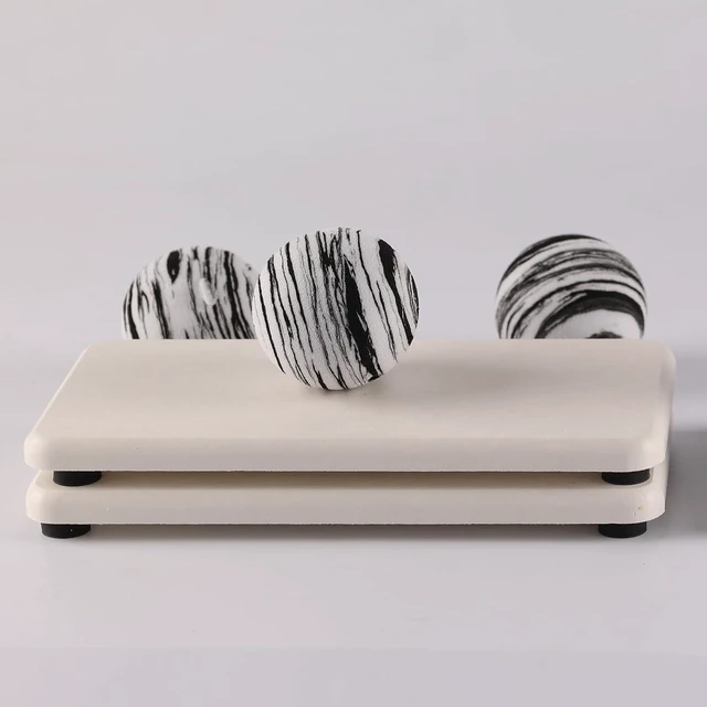 Alt view image 2 of 7 - NiuYichee 2Pcs Stone Soap Trays Water Absorbing Diatomite Coaster