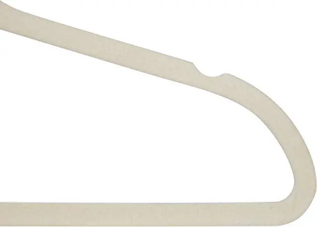 Alt view image 7 of 7 - Simplify 10 Super Slim Velvet Huggable Hangers in Ivory