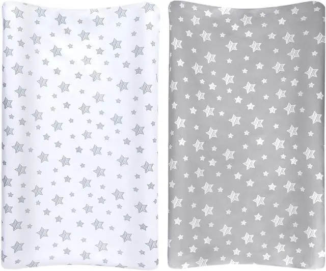 Alt view image 6 of 6 - Changing Pad Cover for Boys Girls, Soft Unisex Diaper Change Table Sheets