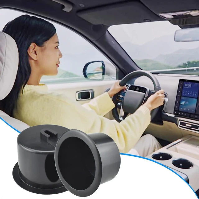 Alt view image 6 of 7 - SDTC Tech 2 PCS Black Plastic Cup Holder Inserts for Sofa Recliner Table Boat Car Drop-in Replacement (Fit for Approx. 3.52 Diameter Insert Hole)