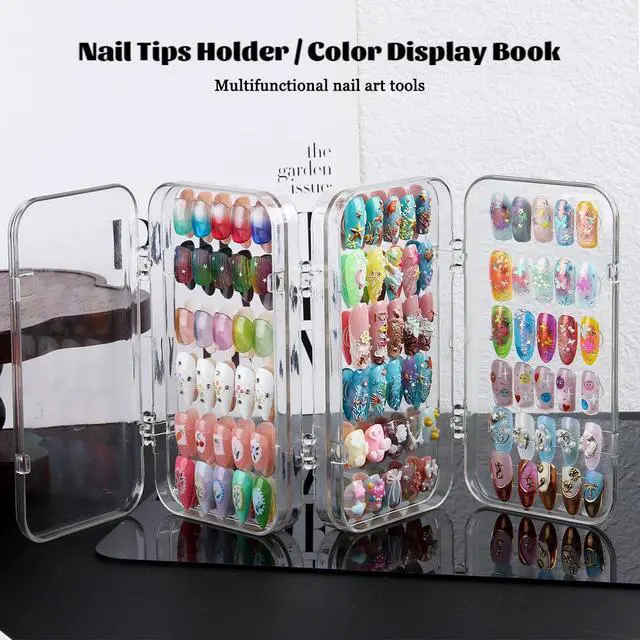 Alt view image 5 of 7 - Fcozpjk Press On Nail Organizer Case, Clear Press On Nail Storage Box