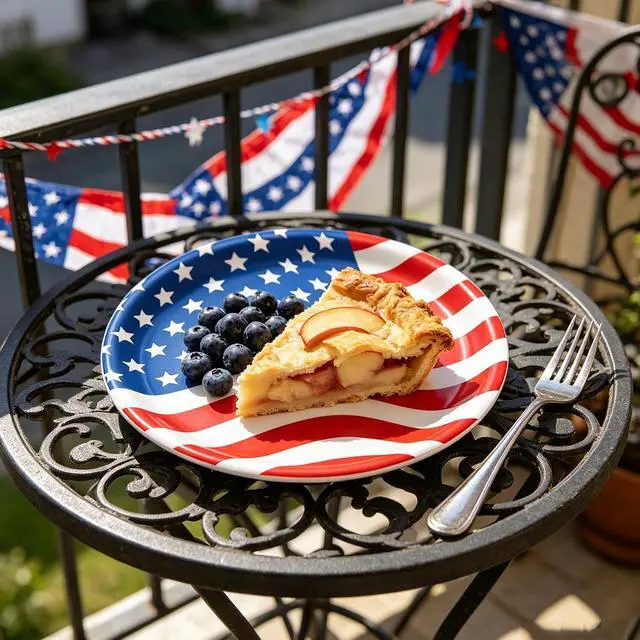 Alt view image 5 of 7 - 100 PCS 4th of July Paper Plates and Napkins Independence Day Tableware Set American Flag Dinnerware Party Decorations for Patriotic 250th anniversary Veterans Day (Star)