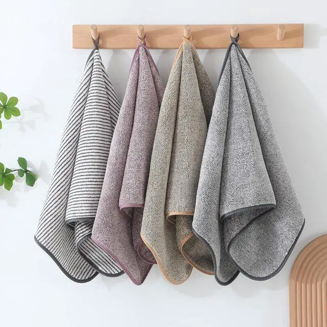 Alt view image 3 of 6 - 3 Pack Microfiber Hand Towels for Bathroom, Ultra Soft & Super Absorbent