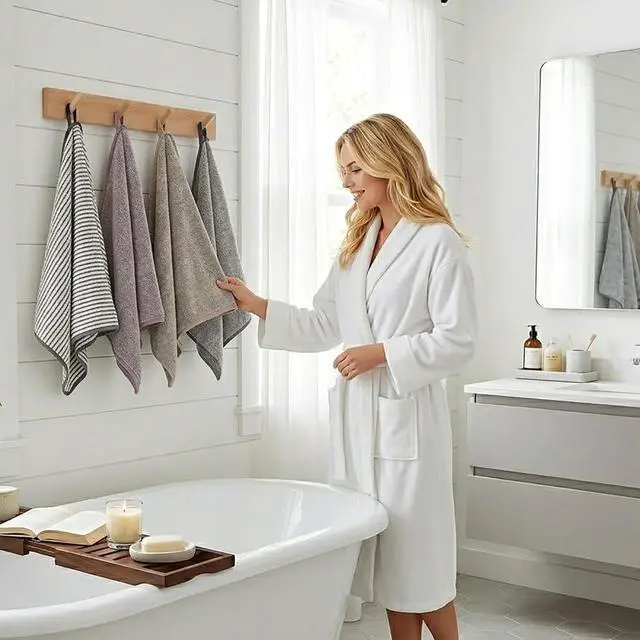 Alt view image 5 of 6 - 3 Pack Microfiber Hand Towels for Bathroom, Ultra Soft & Super Absorbent