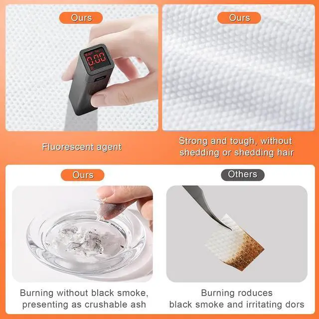 Alt view image 6 of 7 - 6Pcs Disposable Bath Towels: Thick, Absorbent. Travel Camping Gym Hotel Kit