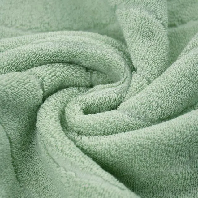 Alt view image 4 of 7 - Jacquotha Hand Towels 2 Pack - Sage Green Wavy Striped