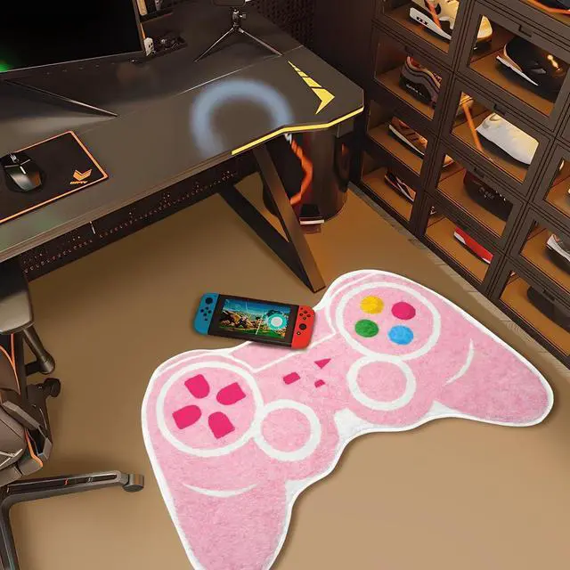 Alt view image 4 of 6 - Gaming Bath Mat, Gamer Bath Rugs Non-Slip Absorbent PlayStation Rug Video Game Rug for Bathroom Floor Tub Kids Bathroom Rugs