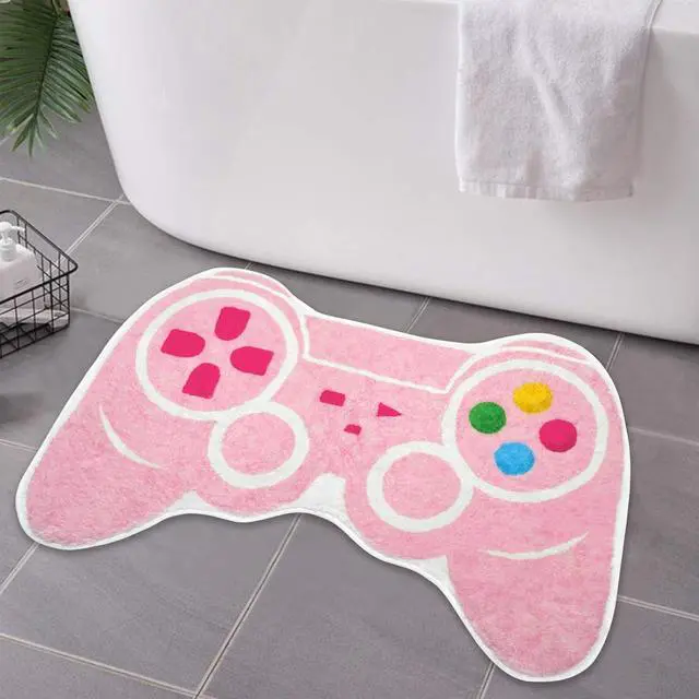 Main image of Gaming Bath Mat, Gamer Bath Rugs Non-Slip Absorbent PlayStation Rug Video Game Rug for Bathroom Floor Tub Kids Bathroom Rugs