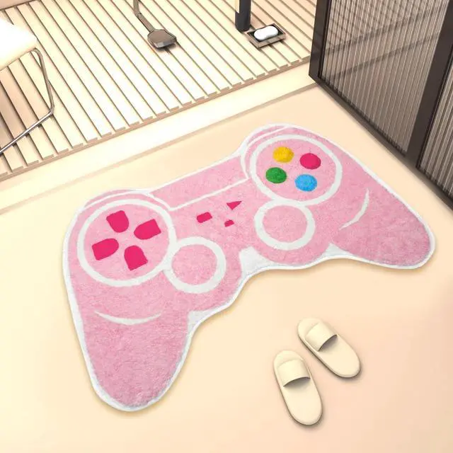 Alt view image 5 of 6 - Gaming Bath Mat, Gamer Bath Rugs Non-Slip Absorbent PlayStation Rug Video Game Rug for Bathroom Floor Tub Kids Bathroom Rugs