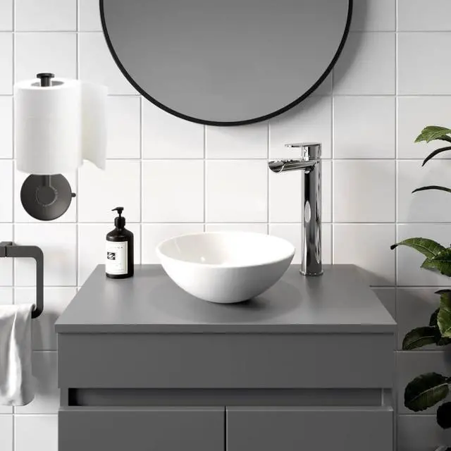 Alt view image 2 of 7 - DGYB Suction Cup Toilet Paper Holder - No Drill Adhesive Wall Mount, 5.8 Inch Rustproof Stainless Steel TP Roll Holder for Bathroom Kitchen