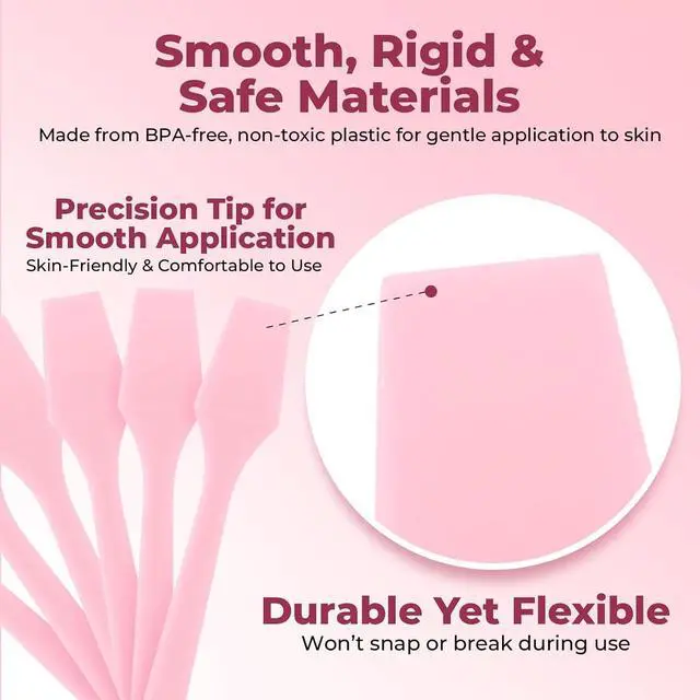 Alt view image 4 of 7 - Kopperko Cosmetic Spatulas, 2.5 Inch, 100 Pack, Pink
