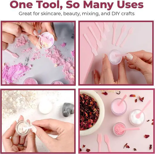 Alt view image 6 of 7 - Kopperko Cosmetic Spatulas, 2.5 Inch, 100 Pack, Pink