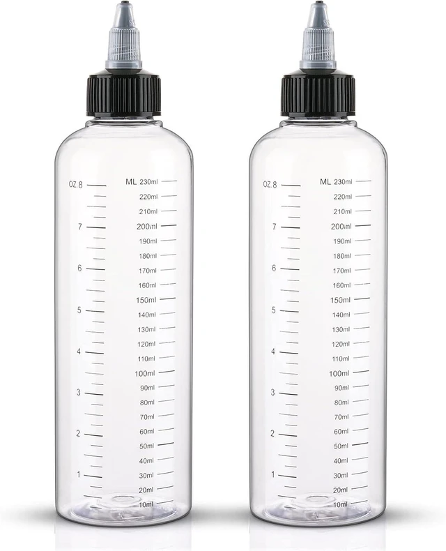 Main image of Cosywell Applicator Bottle for Hair 8.5oz 2 Pack Hair Squeeze Bottles