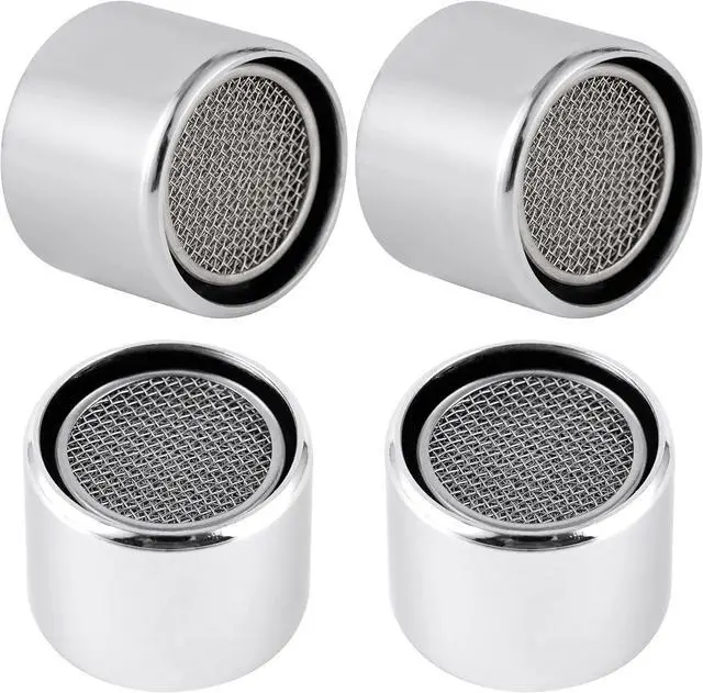 Main image of 4-Pack Stainless Steel Faucet Aerator, 55/64" Female Faucet Adapter, Chrome