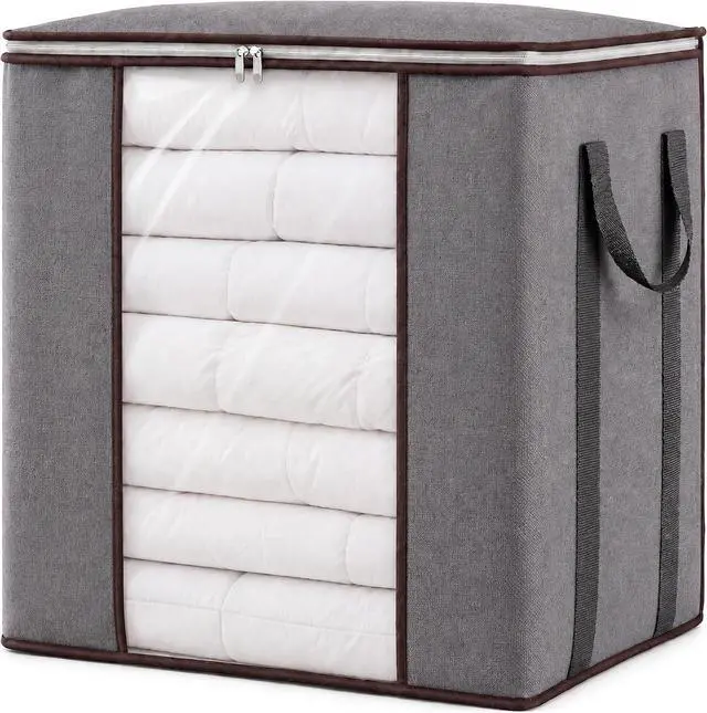 Main image of Blanket Storage Bags 120L for Comforter Clothes Bedding Sheet Grey