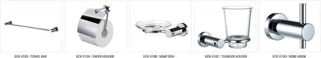 Alt view image 5 of 6 - Polished Chrome Soap Dish Holder ECK-310B, Soap Dish Included, Durable Zinc Alloy, Wall-Mounted, Screw-in