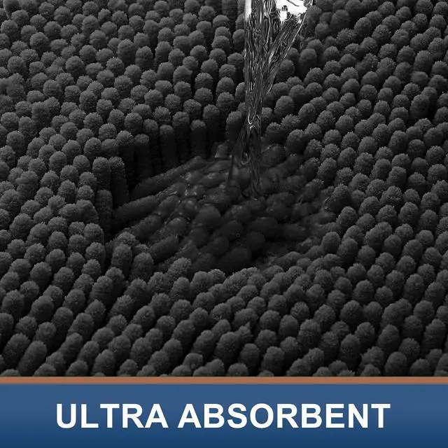 Alt view image 4 of 7 - Smiry Bathroom Rugs 24X16, Luxury Chenille Extra Soft Absorbent Bath Mat
